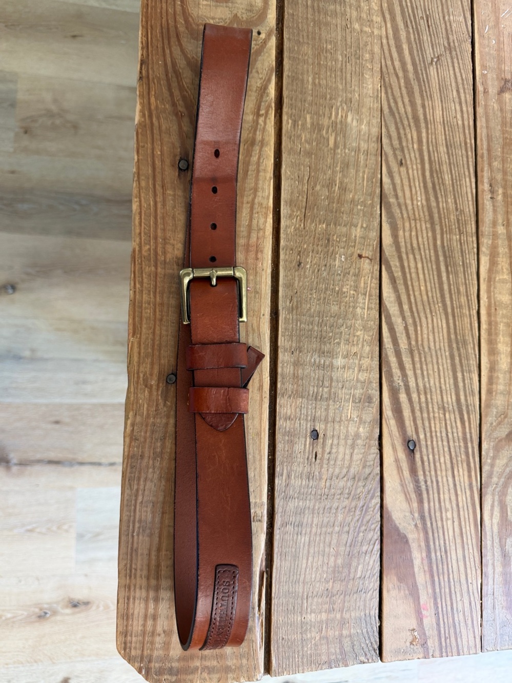 32 waist southern tide  Brown Leather Men’s Belt